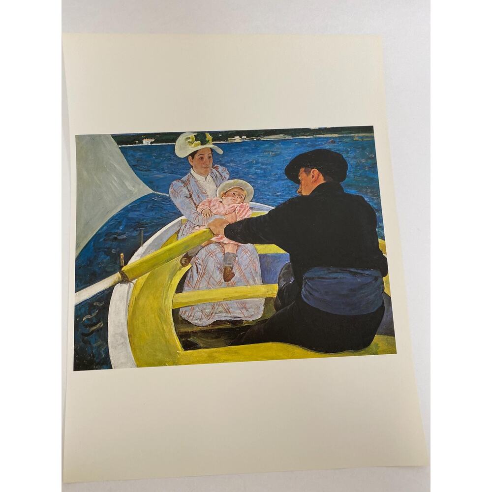 Mary Cassatt, The Boating Party, Print, Book Page, Painting, Reproduction